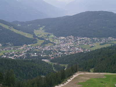 Seefeldt ifrån cirka 1850 meters höjd.