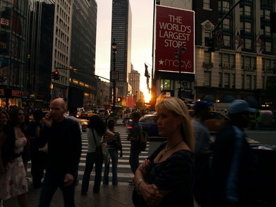 På väg mot Times Square