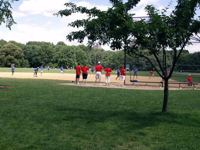 Söndags baseboll i Central Park
